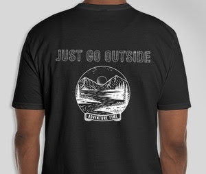 Outsider black just go outside t-shirt